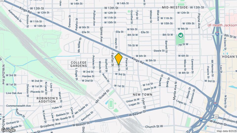 1402 Powhattan St Map and Location Details