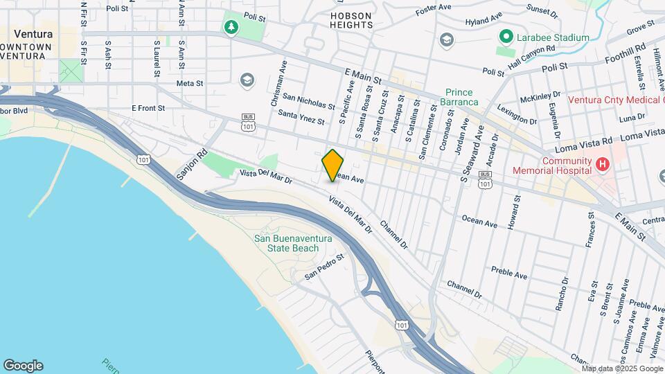 1820 E Ocean Ave Map and Location Details