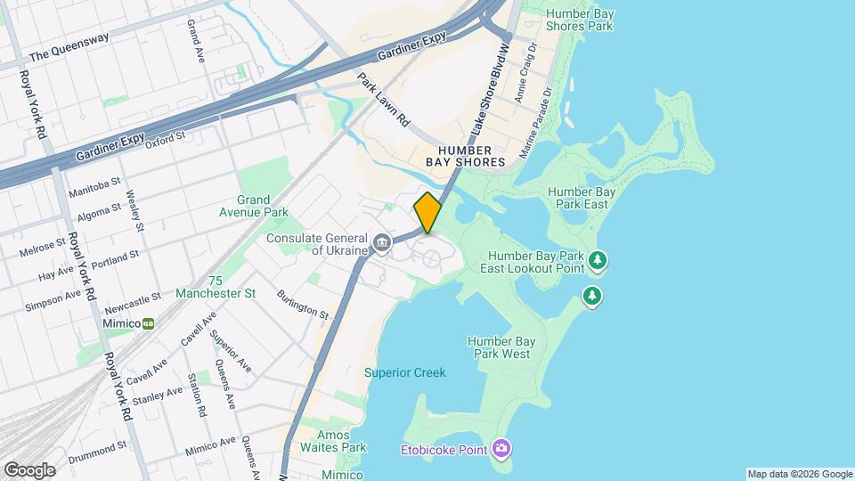 2267 Lake Shore Blvd W, Unit 802 Map and Location Details