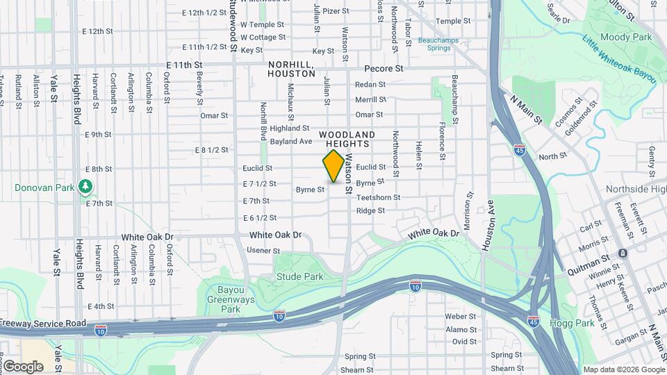 822 Byrne St Map and Location Details