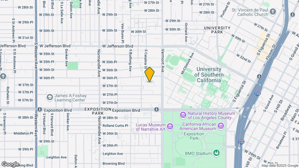 1157 W 37th St Map and Location Details