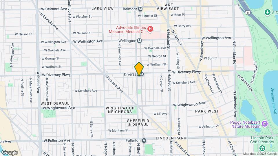 2741 N Sheffield Ave Mapa y Detalles de la Ubicación