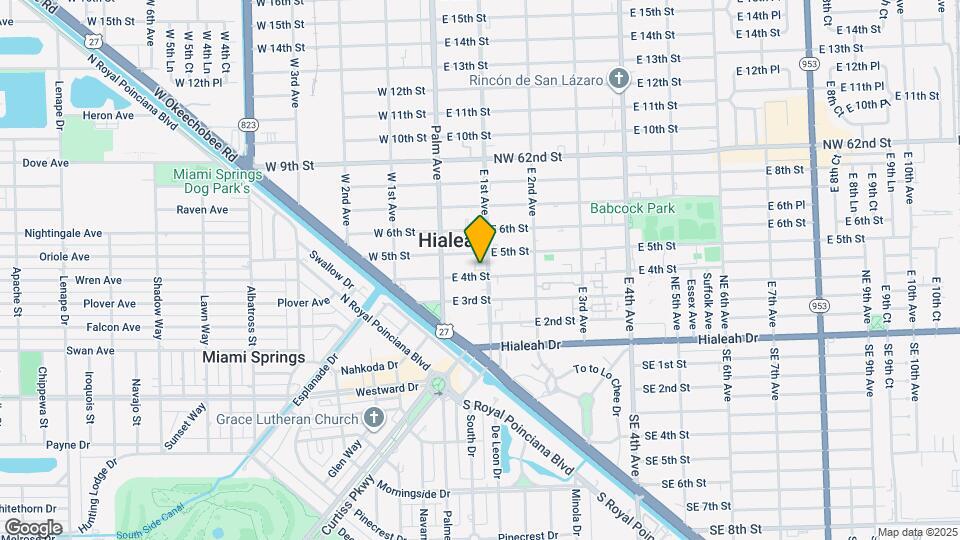 420 E 1st Ave Map and Location Details