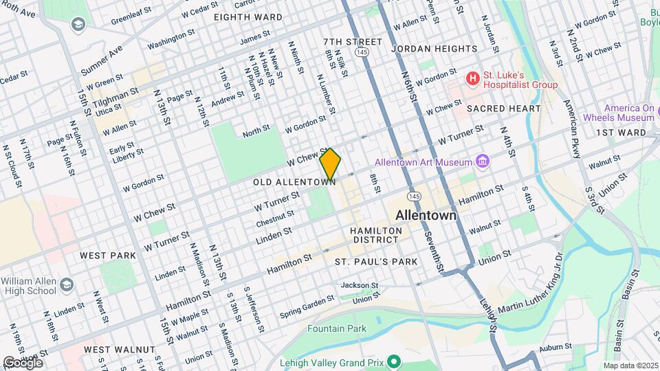 918 W Turner St-Unit -3rd Floor Map and Location Details