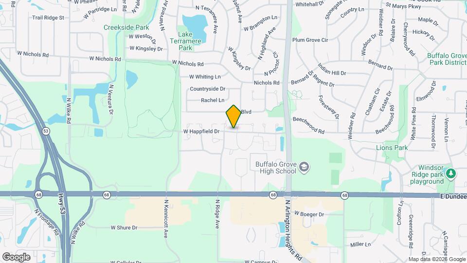 310 W Happfield Dr Map and Location Details