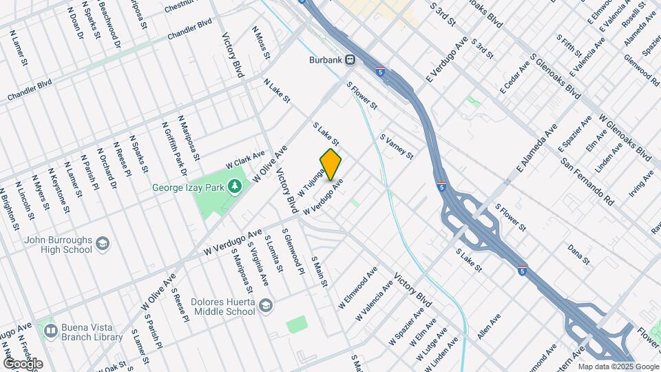 251 E Verdugo Ave Mapa y Detalles de la Ubicación