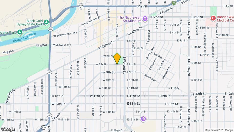 835 S Center St Map and Location Details