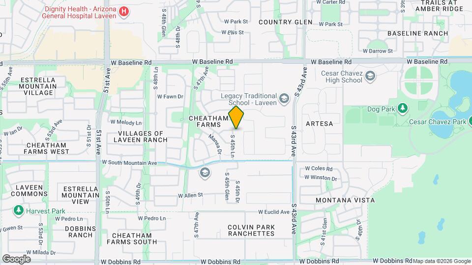 8205 S 45th Ln Map and Location Details