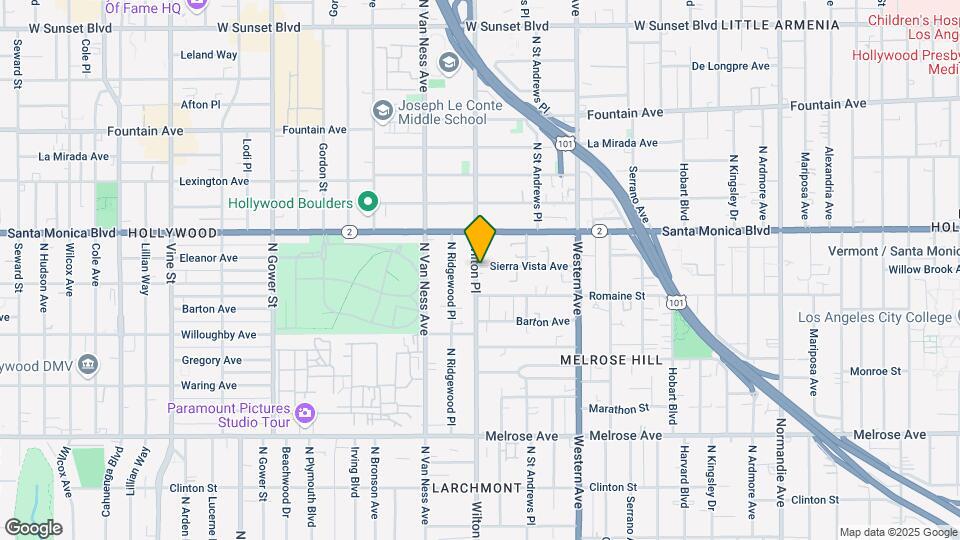 5548 Sierra Vista Ave Map and Location Details