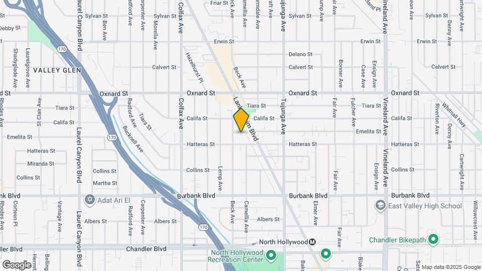 11512 Emelita St Map and Location Details