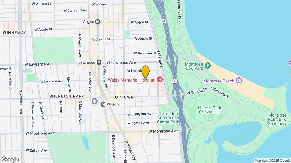 845 W Leland Ave, Unit 2 Map and Location Details