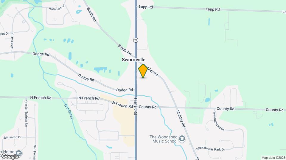 6875 Transit Road Map and Location Details