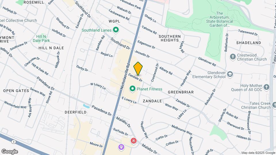 Zandale/Lowry Studio Apartments Map and Location Details