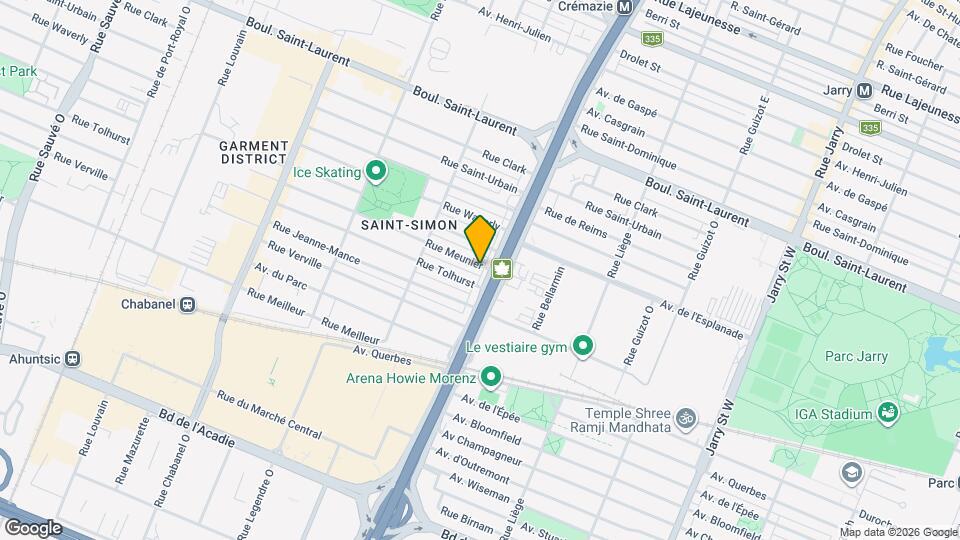 8720 Meunier Rue Map and Location Details