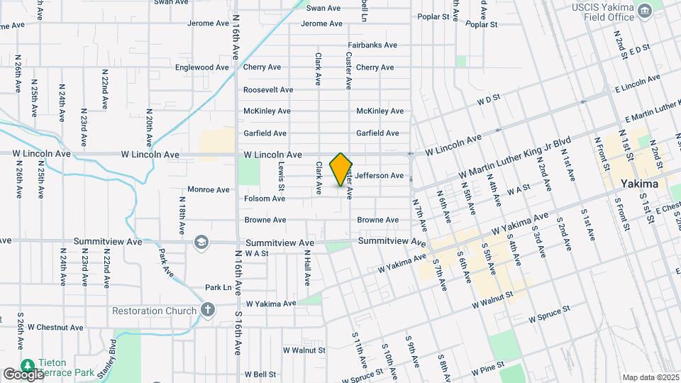 1307 Folsom Ave Map and Location Details