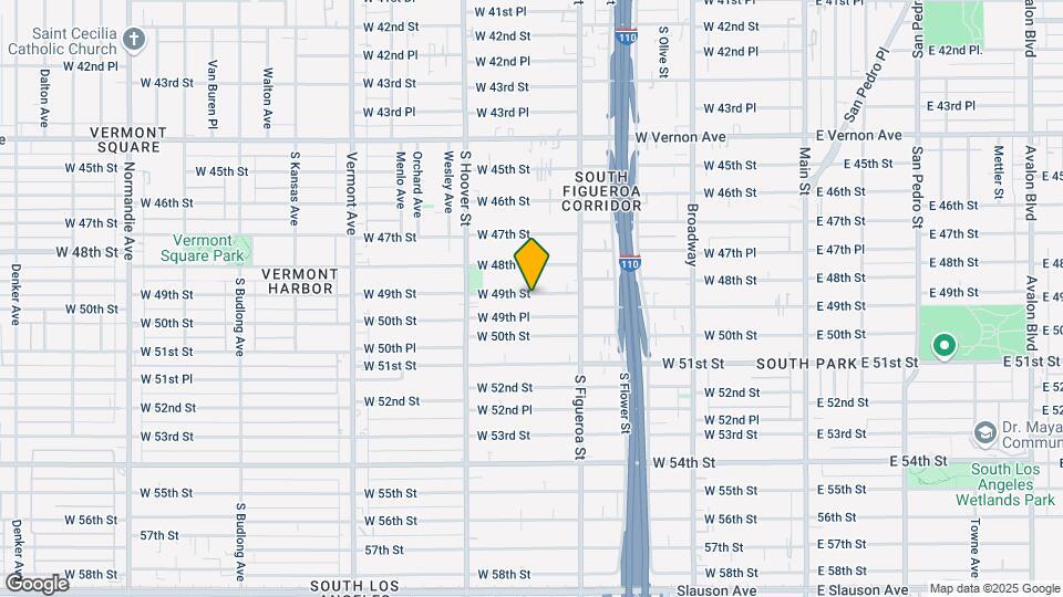 608 W 49th St Map and Location Details