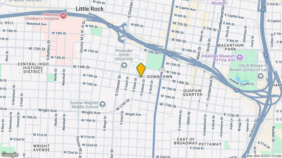 1410 S Gaines St Map and Location Details