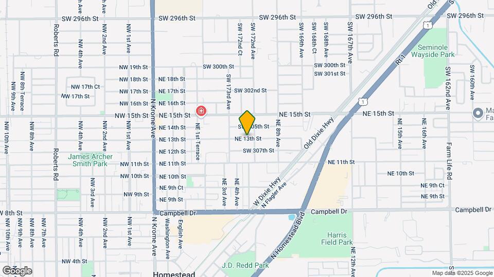 453 NE 13th St Map and Location Details