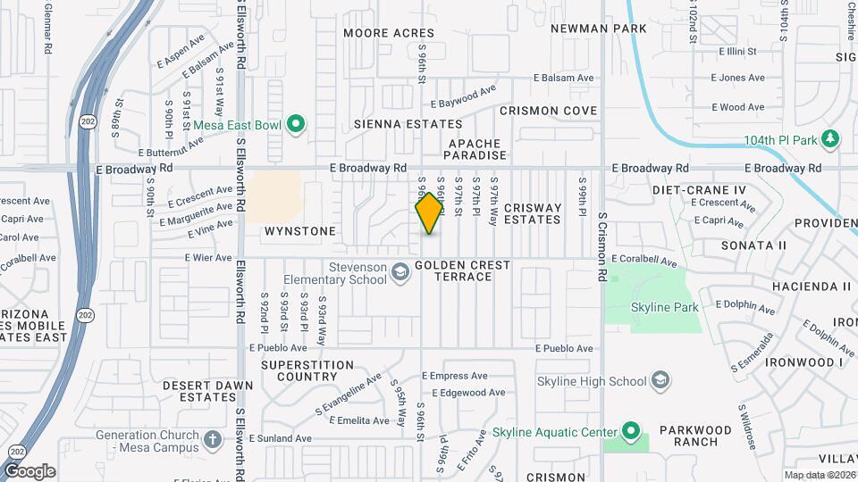 537 S 96th St Map and Location Details