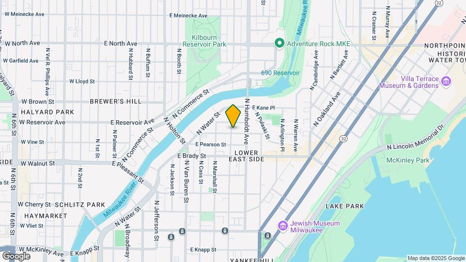1804 N Astor St, Unit 1 Map and Location Details