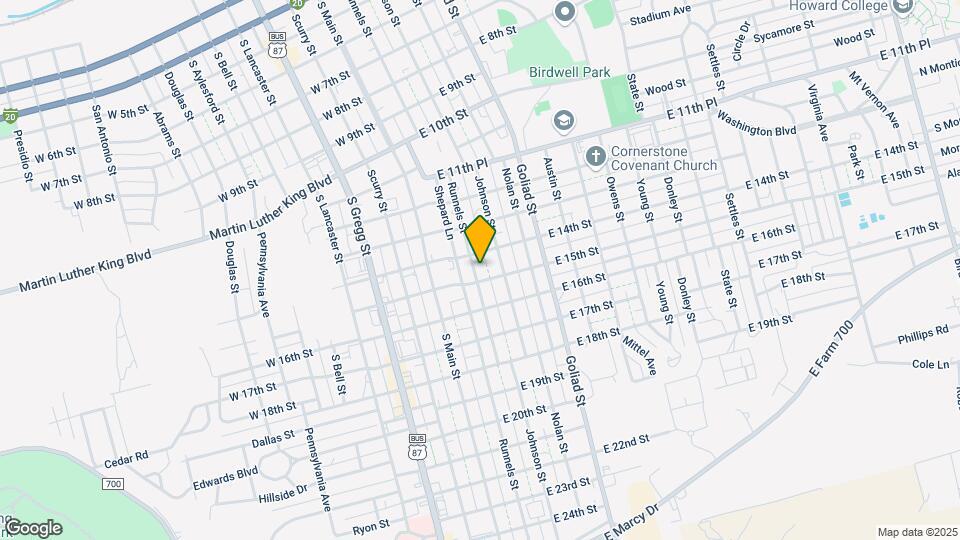 1407 Runnels St Mapa y Detalles de la Ubicación