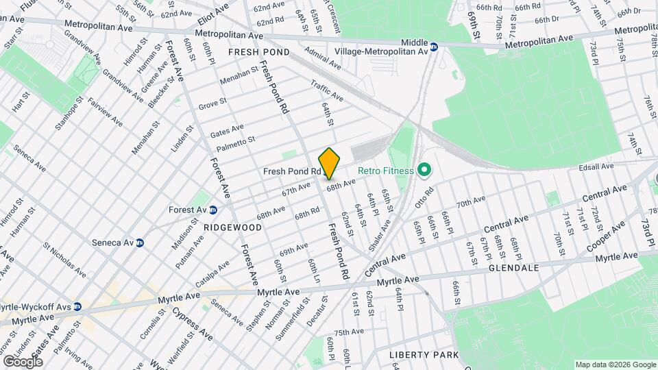 61-17 68th Ave, Unit 2B Mapa y Detalles de la Ubicación