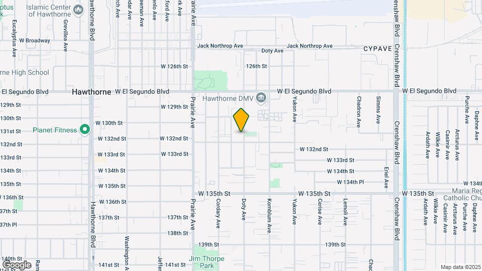 13119 Doty Ave Map and Location Details