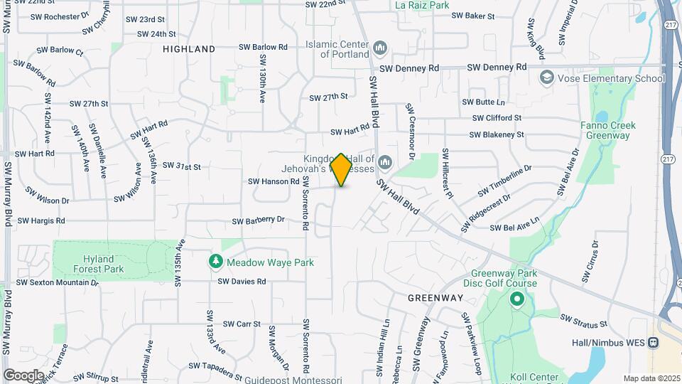 7750 SW Raintree Dr Map and Location Details