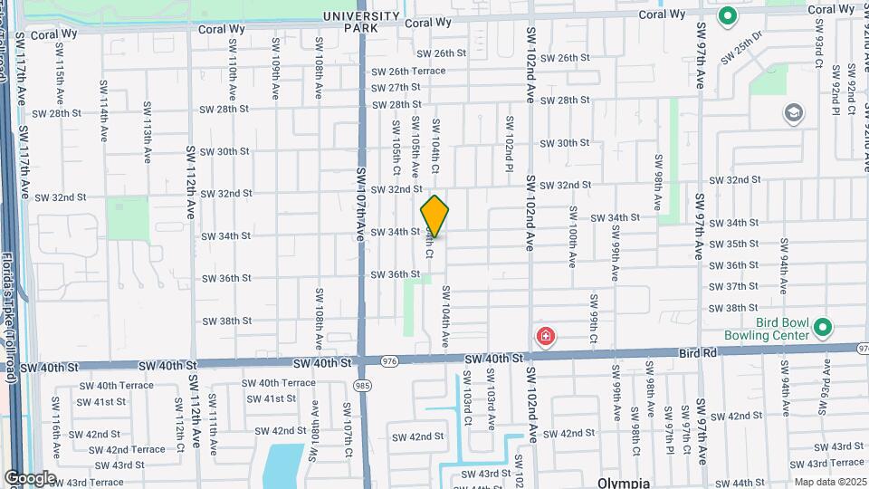 3435 SW 104th Ct Map and Location Details