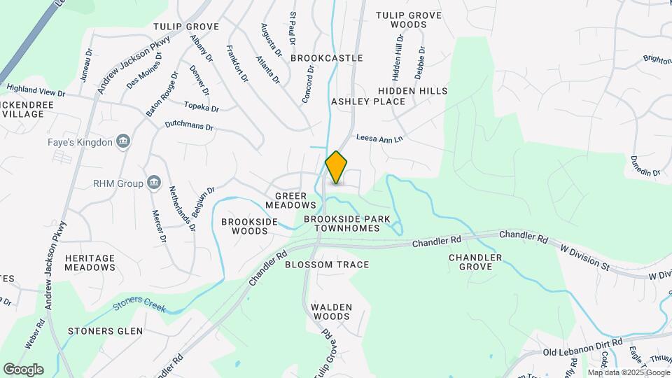 735 Tulip Grove Rd Map and Location Details