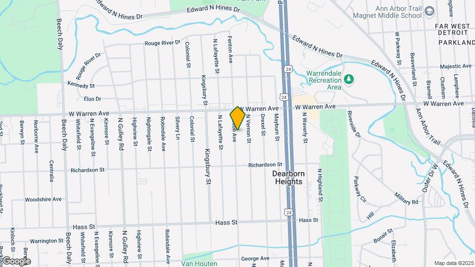 6946 Fenton St Map and Location Details
