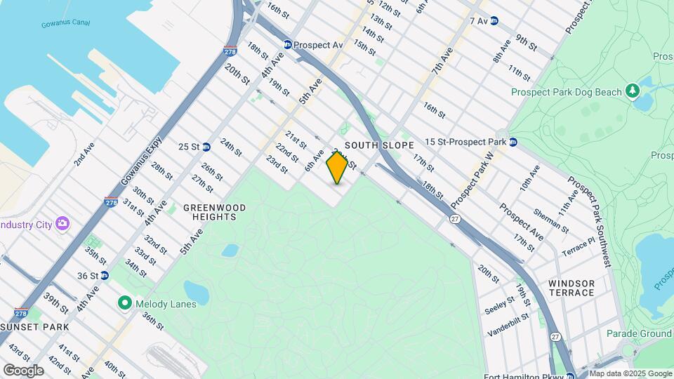 347 22nd St Map and Location Details