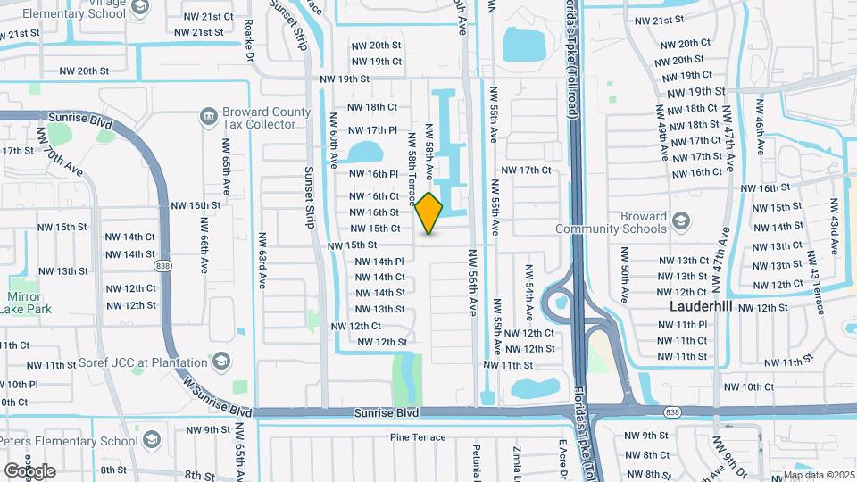 5801 NW 15th St Map and Location Details