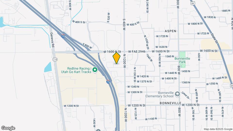 1264 W 1480 N St Map and Location Details