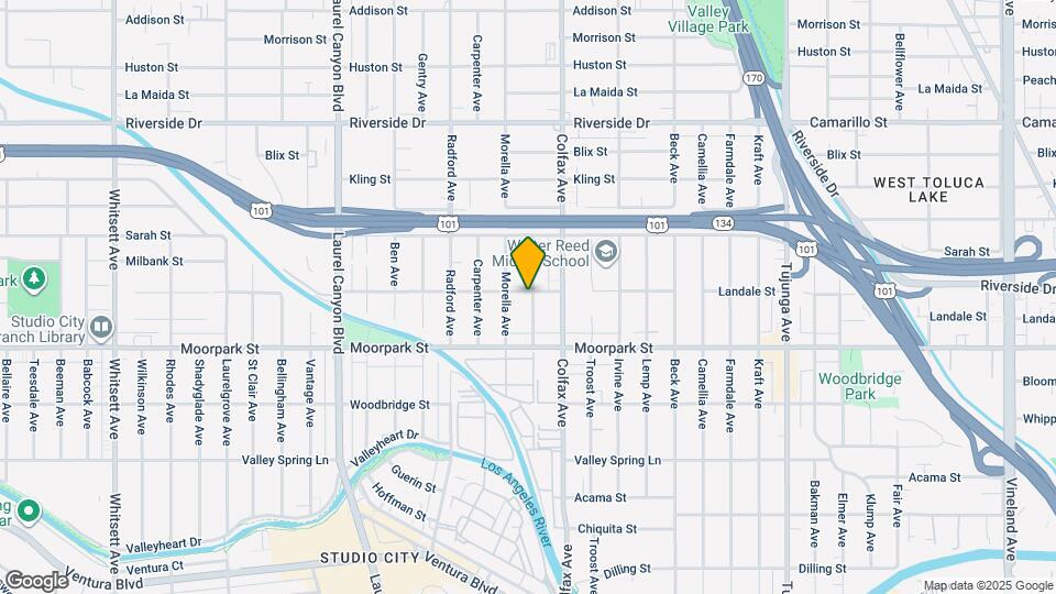 4457 Simpson Ave Map and Location Details