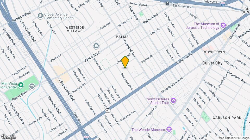 3649 Glendon Ave, Unit #205 Mapa y Detalles de la Ubicación