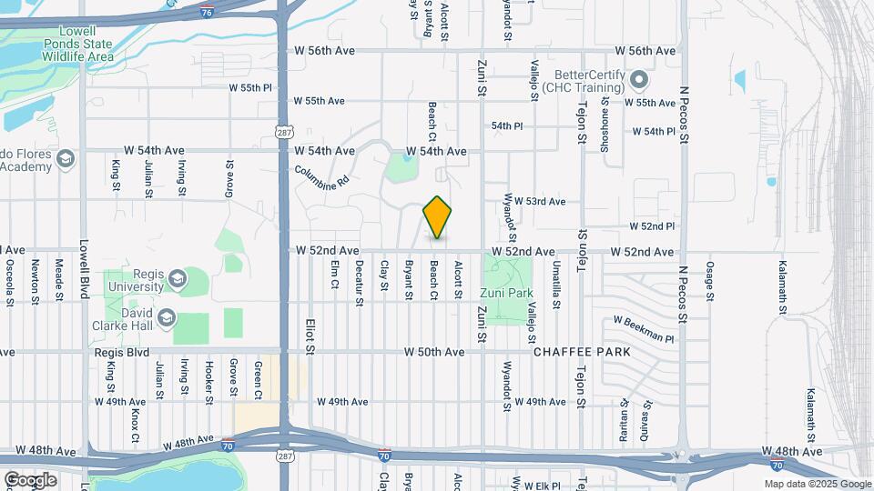 2541 W 52nd Ave Map and Location Details