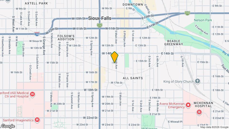 641 S Main Ave Map and Location Details