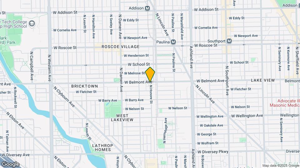1819 W Belmont Mapa y Detalles de la Ubicación