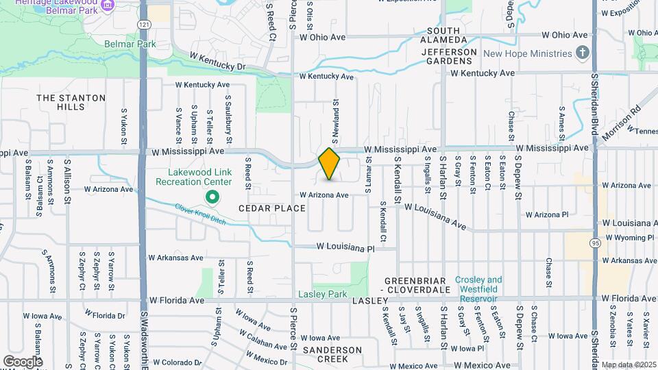 6660 W Mississippi Way Map and Location Details