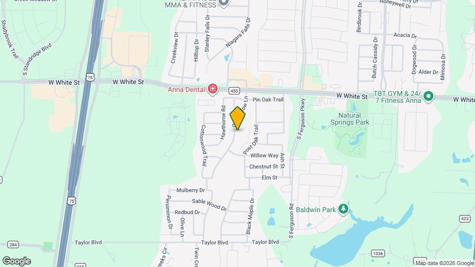 1009 Oak Hollow Ln Map and Location Details