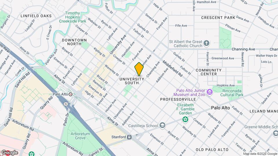 830 Cowper St Mapa y Detalles de la Ubicación