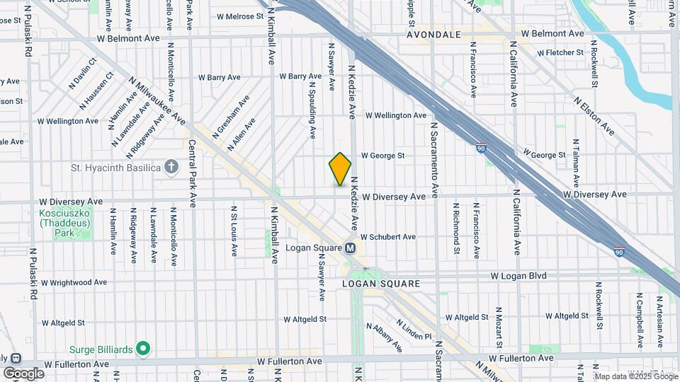 Diversey Square II Apartments Map and Location Details