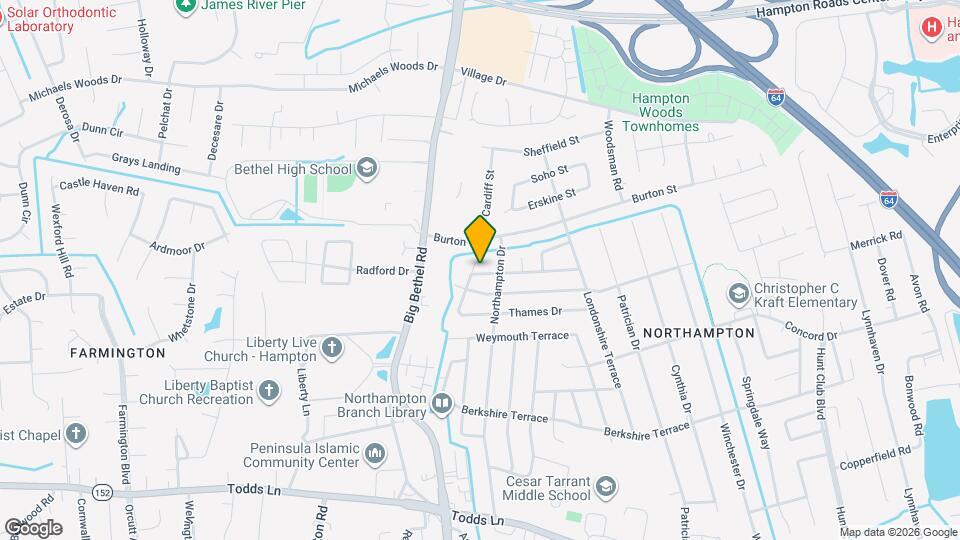 840 Churchill Terrace Map and Location Details