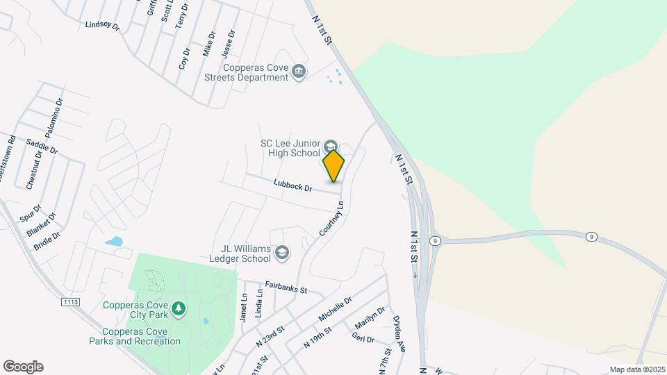 1406 Lubbock Dr Map and Location Details