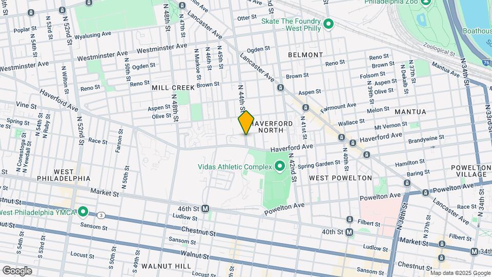 615 N 44th St Map and Location Details