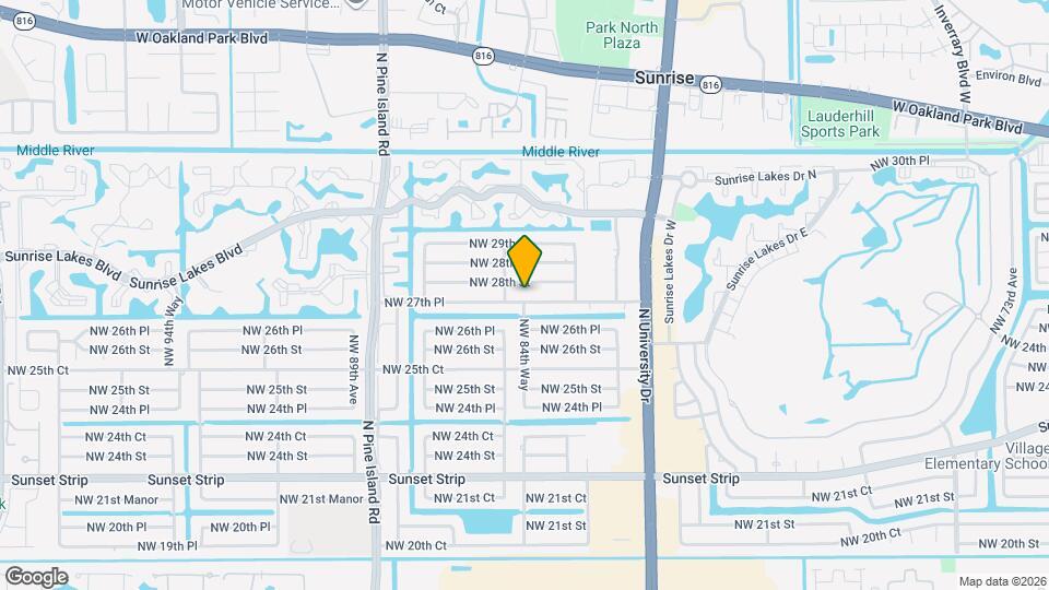 8461 NW 27th Pl Map and Location Details