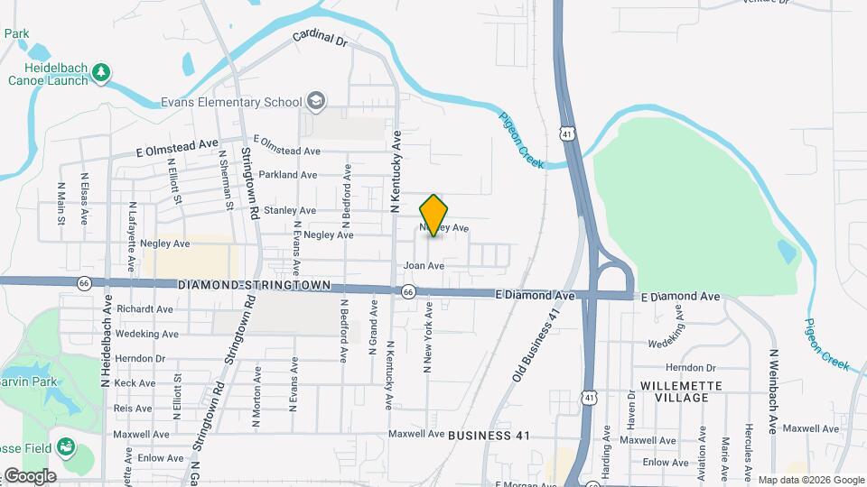 2423 2425-2425 N Kerth Ave Mapa y Detalles de la Ubicación