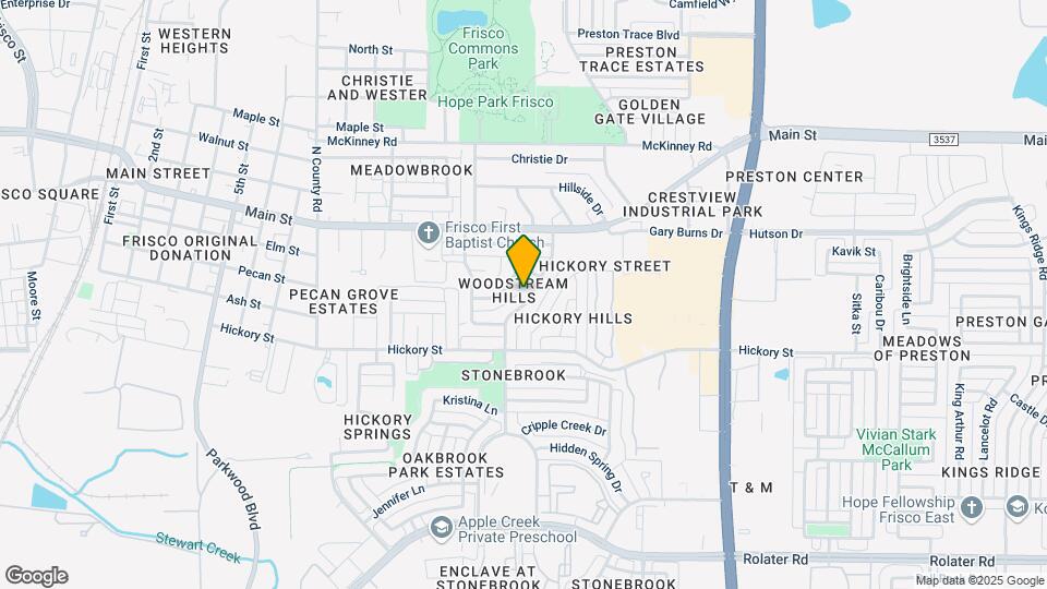 8679 Woodstream Dr Map and Location Details
