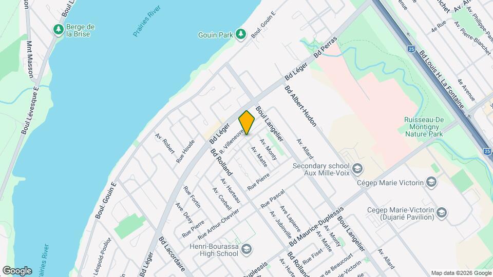 6363 Dagenais Rue Map and Location Details